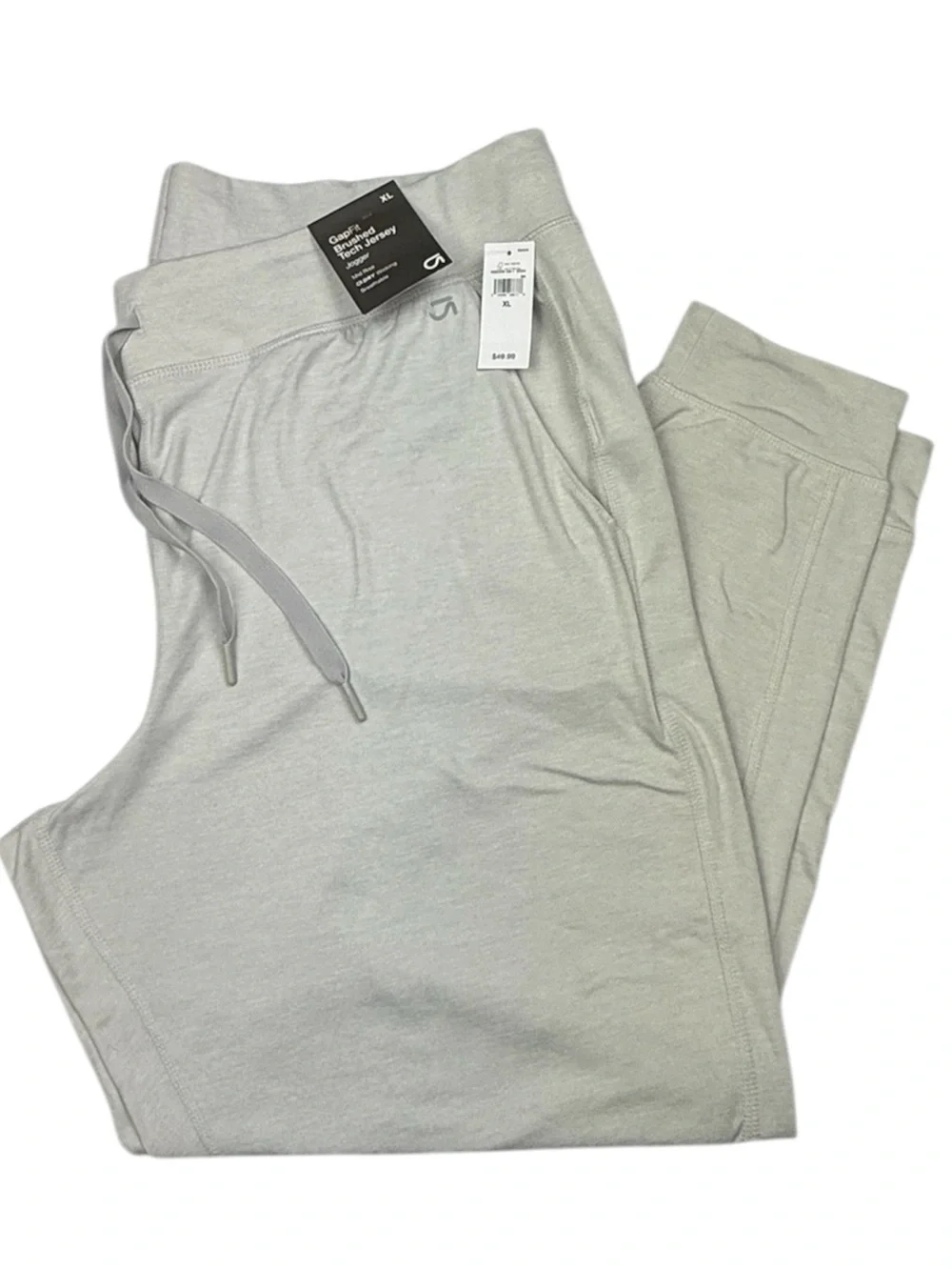 GAPFit Brushed Tech Jersey Cropped Jogger Gray XL - Picture 2 of 7